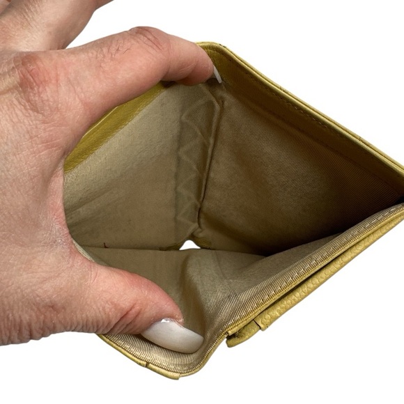 Chanel Matelasse Yellow Lambskin Long Wallet *AUTHENTIC* - Picture 9 of 15